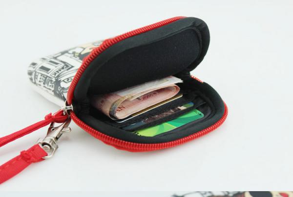 Cute Neoprene Pouch Wallet Change Coin Credit Card Purse Zipper Bag for gilrs