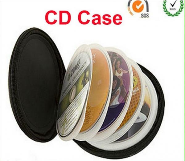 Round 12pages or 24sleeves neoprene CD case with strap print, for Japan market