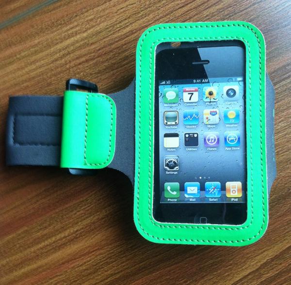 Velcro neoprene running sport gym armband case 3.5mm cycling pouch for iphone 5