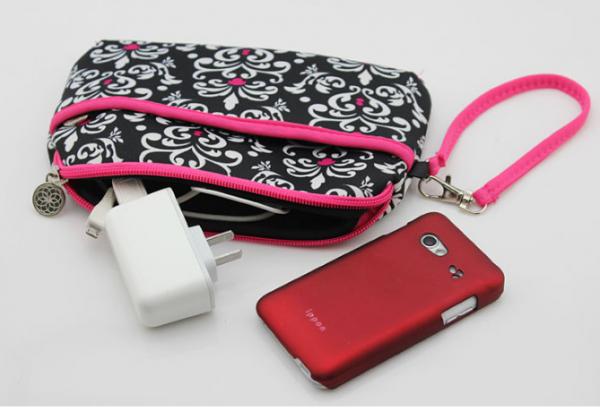durable neoprene phone accessory sleeve / coin purse key wallets card holder bag