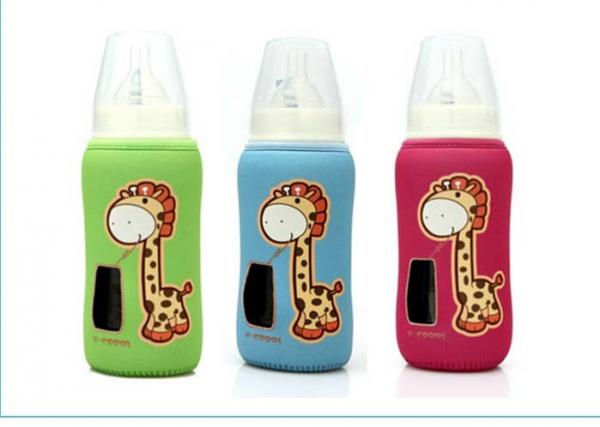 neoprene milk baby glass bottle cooler bag, a small window for checking milk