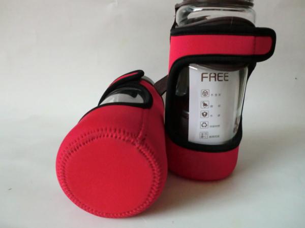 5mm promotional neoprene holder for glass bottle, neoprene glass water bottle