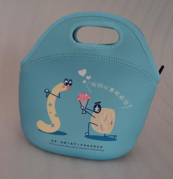 kids baby portable food fruit bag pouch,customized neoprene lunch purse tote bag