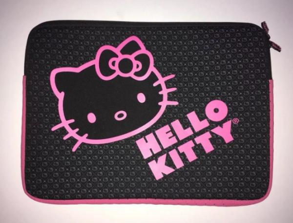 Black HELLO KITTY Laptop Sleeve Notebook Computer Tablet Case Protector Padded