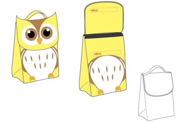 Animal (owl,frog,panda)children school bags with cartoon design / neoprene